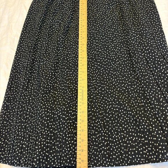 Abercrombie & Fitch Pleated Polka Dot Midi Skirt - Picture 9 of 11